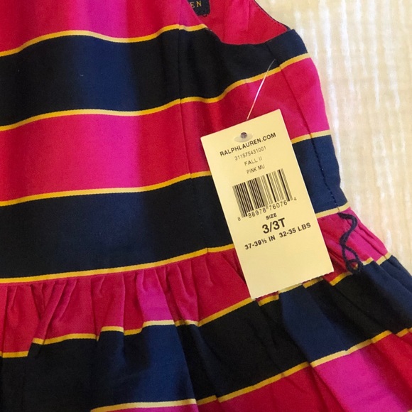 POLO Girl’s Striped Dress - Picture 3 of 4